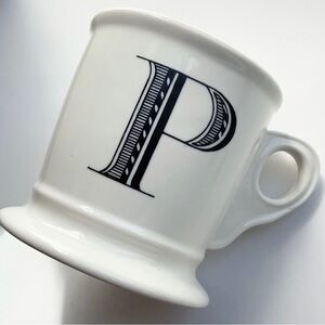Anthropologie Monogram P Mug